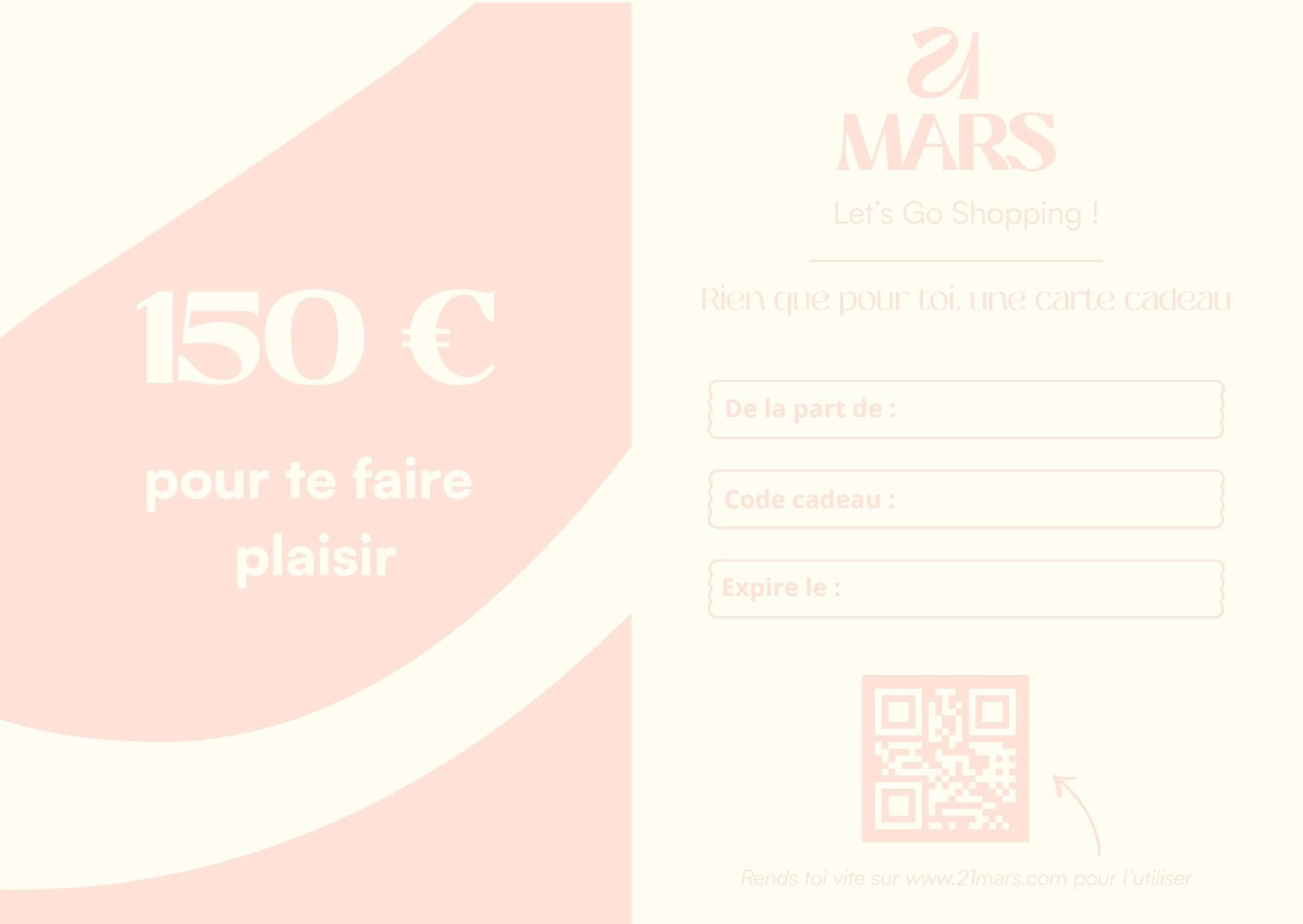 Carte Cadeau 21 MARS