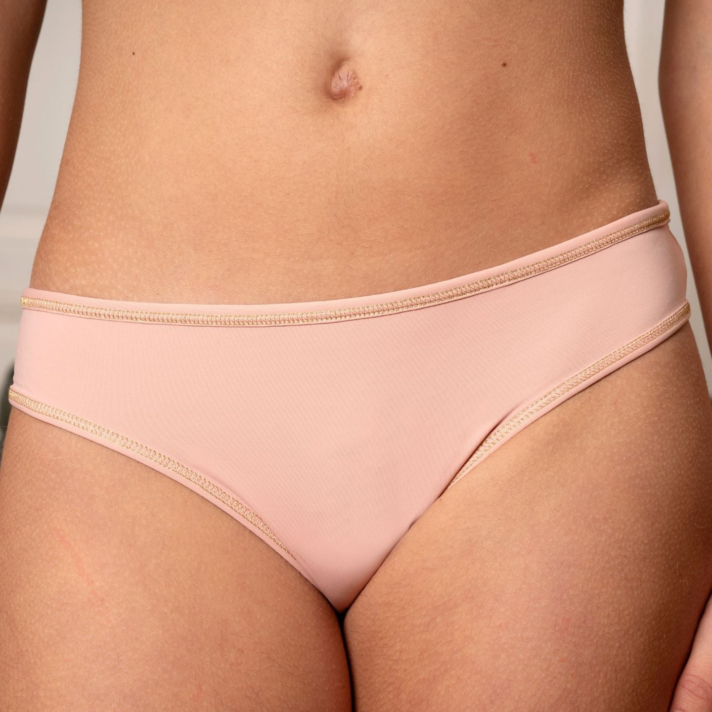 Culotte Margot en microfibre et coton bio pour fille et ado, coupe confortable - Nude - 21 MARS